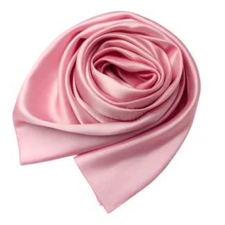 Soft Pink Silk Scarf
